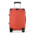 Customized stripped TSA lock luggage wholesale suitcase